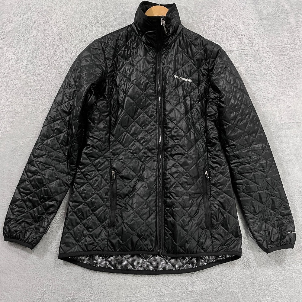 Columbia Jacket‎ Women's XS Omni-Heat Black Full Zip Pockets Interchange